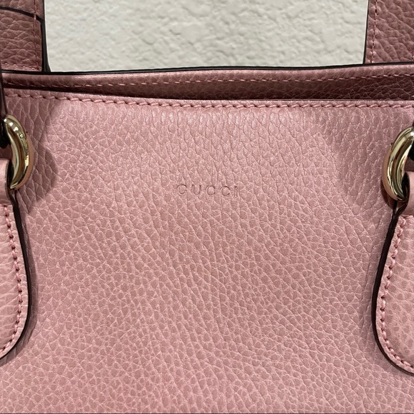 NEW Gucci Pink Leather Bamboo Tassel Tote Shoulder Strap - Picture 3 of 13